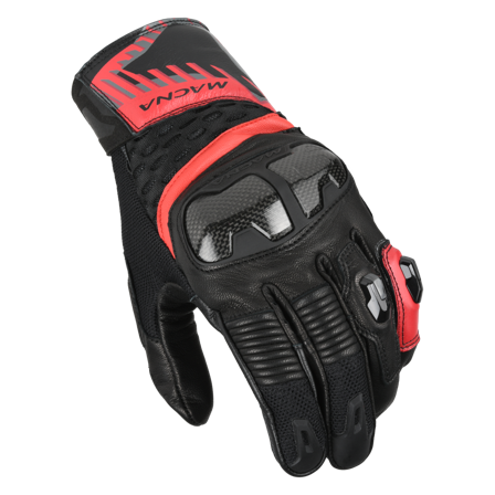 Motocyklové Rukavice Macna Chizu Černá/Červená L