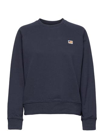 W. Mini Flag Badge Sweat Blue Svea