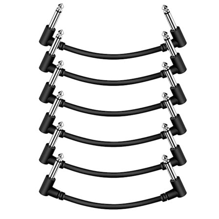 6-tums gitarrpatchkablar 6-pack - Ait-u professionella patchkablar för gitarr