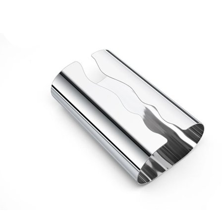 Modern papperslåda i rostfritt stål