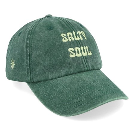 Salty Soul - Green unconstructed Czapka Z Daszkiem - "Green Logo Green Dad Cap " @ Hatstore