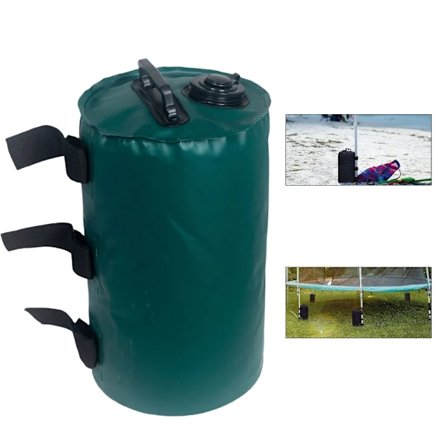 Vannpose til telt, 10L vanntett lekkasjesikker teltfesting sandsekk, grønn