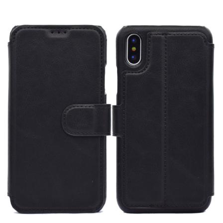 Fodral med Kortplatser till iPhone X/XS Svart