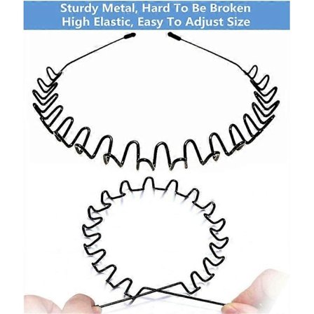 Hårbånd i metall for menn Pannebånd Kvinner Bånd Unisex