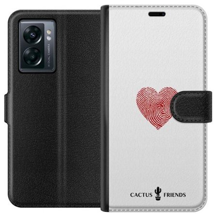 Kompatibelt Plånboksfodral till OnePlus OnePlus Nord N300 Cactus and Friends - Fingerprint Love