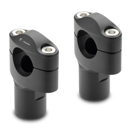 Juego de Elevadores de Manillar Rizoma Plateado-Gris - BMW R nineT 2014-2019