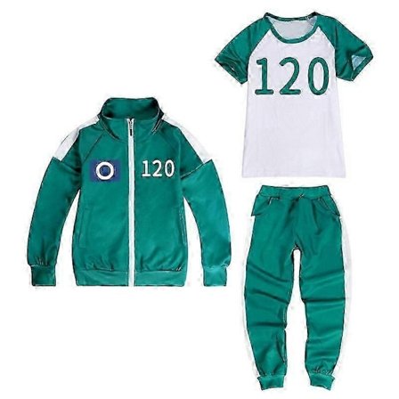 Squid Game 2 Spillere Cosplay Kostyme Treningsdress Komplett Klesett - WELLNGS