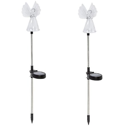 Solcellslampa Ängelform 2-pack