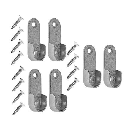 Garderobe Tøjstangsbeslag Faste Tilbehør Skab Beslag Hardware Tilbehør Garderobe Krog Støtte