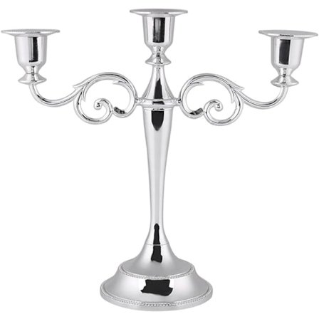 3 Vintage Metall Ljusstake Kronor för Bröllopsdekoration