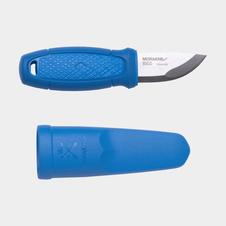 Cuchillo de exterior Morakniv Eldris (S), 145 mm, goma TPE / acero inoxidable sueco reciclado, azul