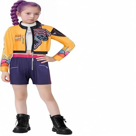 Halloween Häxjägare-Rumi Cosplay Scenkostym 140 cm