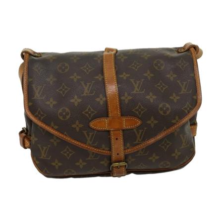 Louis Vuitton Vintage, Pre-owned Saumur 30 Monogram Messenger Bag Bruin, Dames, Maat:ONE Size