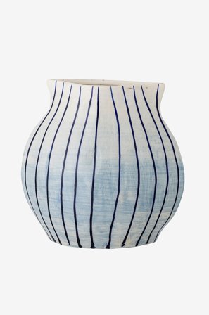 Bloomingville - Esra Vase - Blå - Urtepotteskjulere & vaser - Fra Homeroom