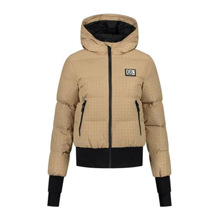 Nikkie Down Jas , Beige , Dames , Maat: L
