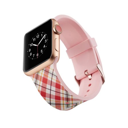 Silicone klockrem för Apple Watch 4 44mm, 3/2/1 42mm - Lattices