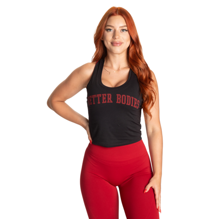 Better Bodies BB Crop Träningslinne Svart Röd