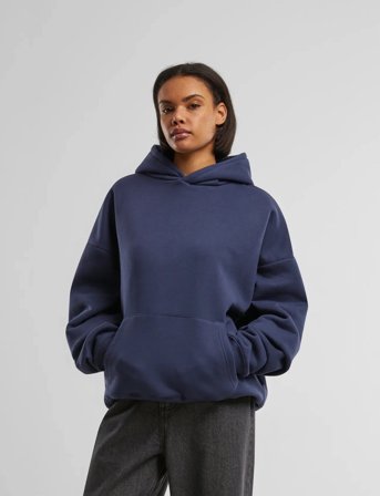 Prohibited Oversized Hoodie - Navy - L
