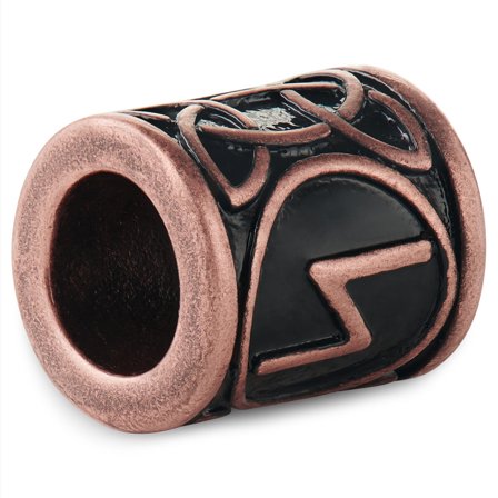Bague de barbe Viking couleur bronze La Rune du Soleil pour hommes - Anneaux & perles de barbe - pour Hommes - Trendhim