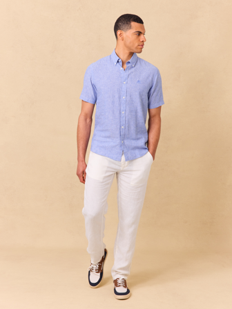 Jean Paul - Adrien linbukse - Herre - Hvit - Bukser & Jeans - L