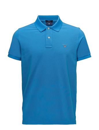 Original Pique Ss Rugger Polos Short-sleeved Sininen GANT