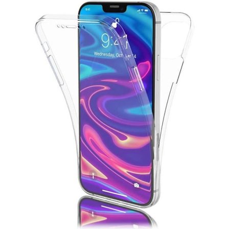 Coque Protection Intégrale 360 - PROSHOP - til iPhone 13 Pro - Silikone TPU - Transparent - Fleksibel