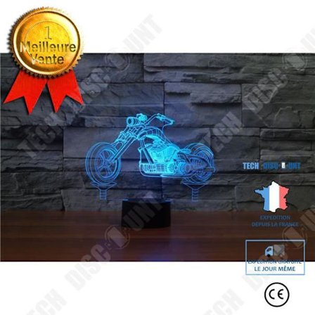 Bordslampa - TD - Moto 3D LED - Flerfärgad - Touch - Inredning