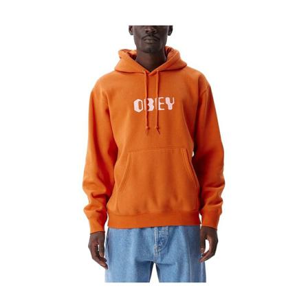 Obey Hoodies , Oranje , Heren , Maat: S