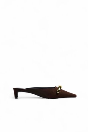 Michaela Delér x NA-KD Gold Detail Pumps - Nytårssko - Brun - EU 36