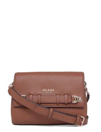 Gregoria Flap Crossbody Brown GUESS
