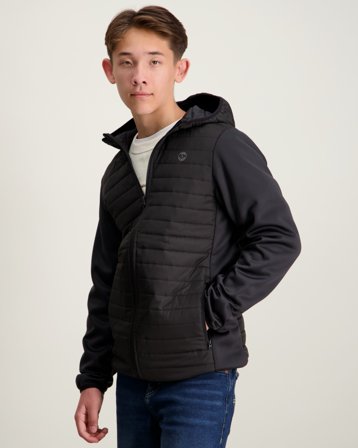 Jack & Jones JJEMULTI QUILTED JACKET Sort Jakker Dreng - Kids Brand Store