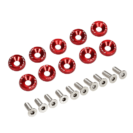 Billet Aluminium Skærmkofanger Skive Bolt Motorrum Styling Kit Universal Skrue Bolt Bil Styling