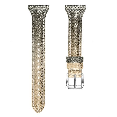 Amazfit GTS / Bip Lite / Bip gradientfärgad klockarmband i koskinn - Roséguld / Svart