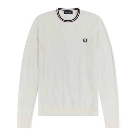 Fred Perry Sweater Hvid, Herre
