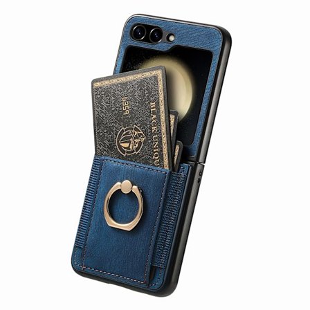 Samsung Galaxy Z Flip 5 - Ringhållare Stötsäkert Korthållarskal