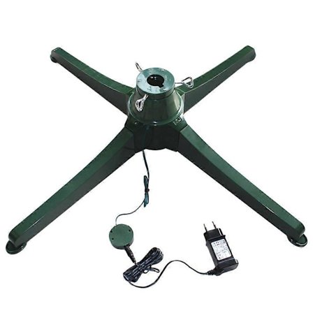 Roterande Julgransfot Konstgjorda Träd Bas Fäste Bottenhållare Elektrisk Roterande Inomhus Utomhus Hemartiklar