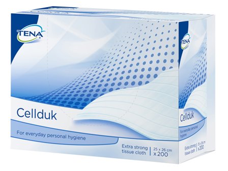 Tena Cellduk 25 x 26 cm, 200 stk.