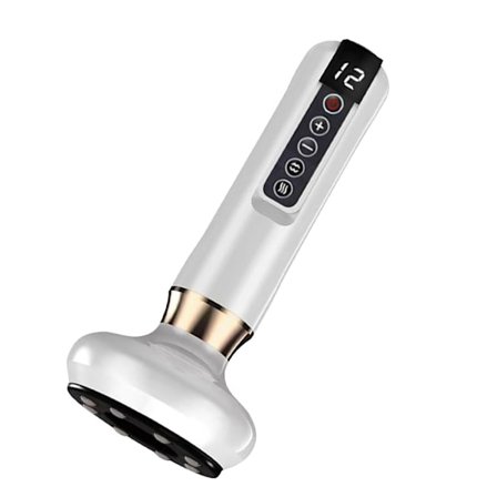 12-trinns elektrisk massasjeapparat med magnetterapi for kroppsskulptur, hvit