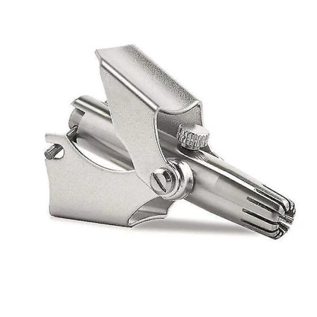 Nesetrimmer for menn i rustfritt stål, manuell, vaskbar, nesetrimmer for nese, sølv, 2 stk