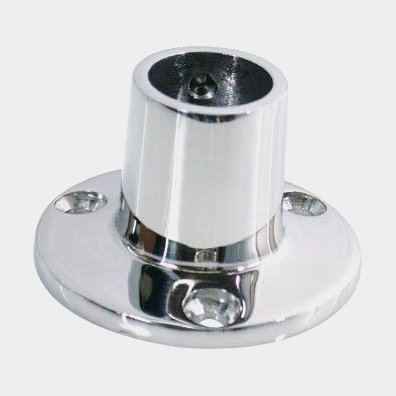 Bottenbeslag runt Ø22mm-90 grader RF stål