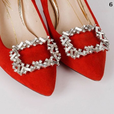 1 par Shoe Clips Charm Spänne 6 6 6