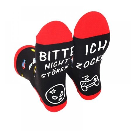 Hauskat sukat, pelikukat tekstillä Please Don't Disturb I'm Gaming 2 paria