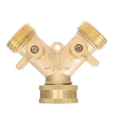 Tilbehør Hageventil Splitter Slange Splitter Messing Hage Slange Splitter Vann Splitter 2 Veis