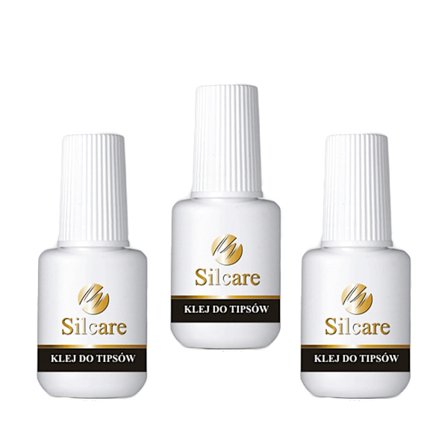 3 stk Neglelim med pensel - 7 gram - Silcare