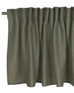 Yhdistelmänauhakappa Brooklyn yksivärinen pellava-look Tummanvihreä