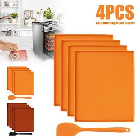 4-pack silikondehydreringsmattor Multipurpose dehydreringsbricka Coffee