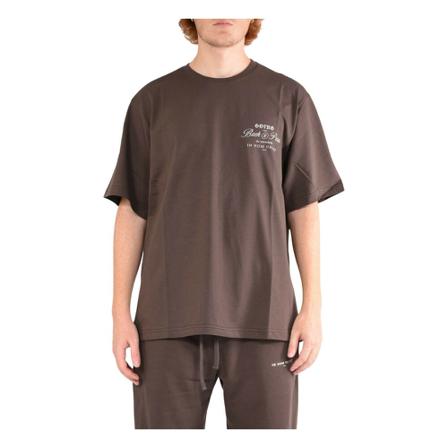 IH NOM UH Nit, IH NOM UH NIT T-shirt whit print back 2 paris on front Brązowy, Mężczyzna, Rozmiar: XL