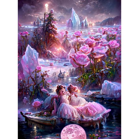 30x40cm 5D DIY Diamantmålning Full,Maison de Rêve#K,DIY Diamant