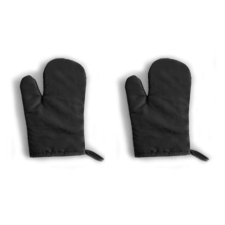 (Svart, L) Ovnshansker Gadget 2-pakke BBQ Husholdning Ovnshansker Varmebestandige Hansker Ovnshansker Kokeverktøy Tilbehør for Baking Kjøkken Tilbehør