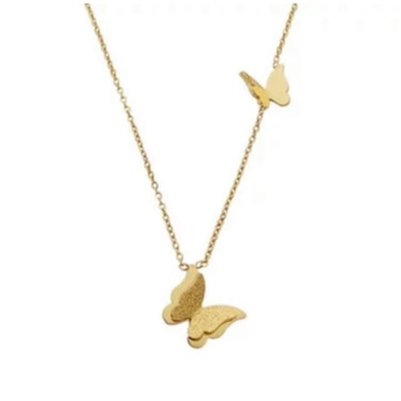 Halsband - Guld - Butterfly - FJÄRIL